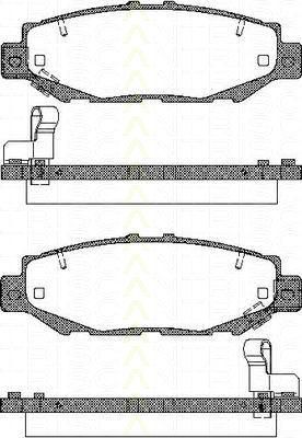 TRISCAN 8110 13039 комплект тормозных колодок, дисковый тормоз на LEXUS IS I (JCE1_, GXE1_)