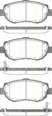 TRISCAN 8110 13044 комплект тормозных колодок, дисковый тормоз на LEXUS IS I (JCE1_, GXE1_)