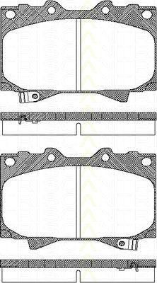 TRISCAN 8110 13048 комплект тормозных колодок, дисковый тормоз на TOYOTA LAND CRUISER PRADO (KDJ15_, GRJ15_)
