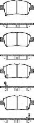TRISCAN 8110 13057 комплект тормозных колодок, дисковый тормоз на TOYOTA YARIS VERSO (_NLP2_, _NCP2_)