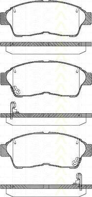 TRISCAN 8110 13157 комплект тормозных колодок, дисковый тормоз на TOYOTA CARINA II (_T17_)