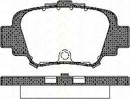 TRISCAN 8110 14002 комплект тормозных колодок, дисковый тормоз на NISSAN MICRA II (K11)