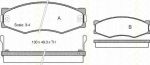 TRISCAN 8110 14103 комплект тормозных колодок, дисковый тормоз на NISSAN VANETTE CARGO фургон (HC 23)