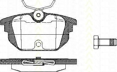 TRISCAN 8110 15008 комплект тормозных колодок, дисковый тормоз на ALFA ROMEO 146 (930)