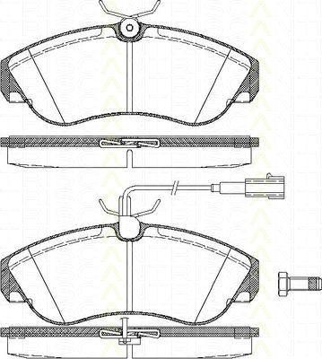 TRISCAN 8110 15017 комплект тормозных колодок, дисковый тормоз на FIAT DUCATO фургон (230L)