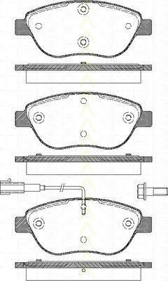 TRISCAN 8110 15020 комплект тормозных колодок, дисковый тормоз на FIAT MULTIPLA (186)