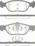 TRISCAN 8110 15026 комплект тормозных колодок, дисковый тормоз на FIAT PUNTO (188)