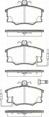 TRISCAN 8110 15867 комплект тормозных колодок, дисковый тормоз на FIAT CROMA (154)