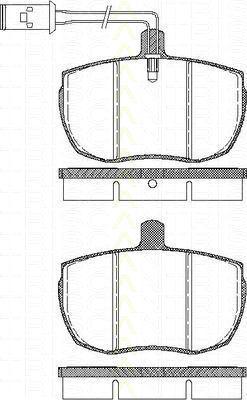 TRISCAN 8110 15946 комплект тормозных колодок, дисковый тормоз на FORD TRANSIT c бортовой платформой/ходовая часть (E_ _)