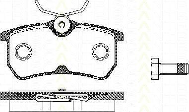 TRISCAN 8110 16002 комплект тормозных колодок, дисковый тормоз на FORD FOCUS (DAW, DBW)