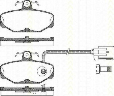 TRISCAN 8110 16164 комплект тормозных колодок, дисковый тормоз на FORD SCORPIO I (GAE, GGE)