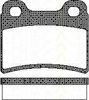 TRISCAN 8110 16165 комплект тормозных колодок, дисковый тормоз на KIA SEPHIA седан (FA)