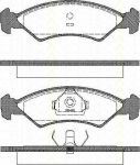 TRISCAN 8110 16300 комплект тормозных колодок, дисковый тормоз на FORD FIESTA фургон (FVD)