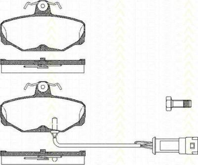 TRISCAN 8110 16827 комплект тормозных колодок, дисковый тормоз на FORD SCORPIO I (GAE, GGE)