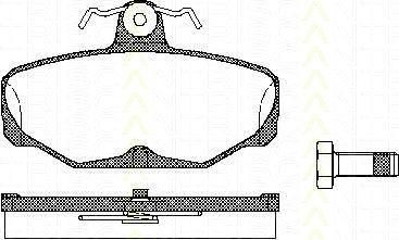 TRISCAN 8110 16869 комплект тормозных колодок, дисковый тормоз на FORD SCORPIO I (GAE, GGE)