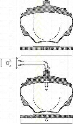 TRISCAN 8110 17007 комплект тормозных колодок, дисковый тормоз на LAND ROVER DEFENDER Station Wagon (LD)