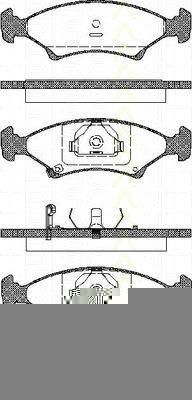 TRISCAN 8110 18006 комплект тормозных колодок, дисковый тормоз на KIA SEPHIA седан (FA)