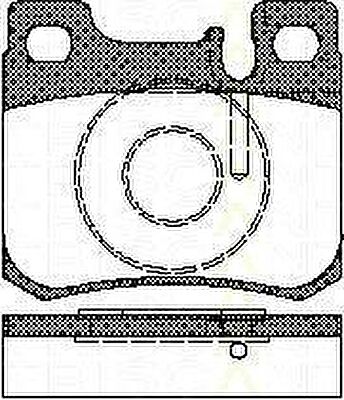 TRISCAN 8110 23006 комплект тормозных колодок, дисковый тормоз на MERCEDES-BENZ C-CLASS универсал (S202)