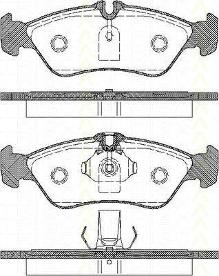 TRISCAN 8110 23010 комплект тормозных колодок, дисковый тормоз на MERCEDES-BENZ G-CLASS (W463)