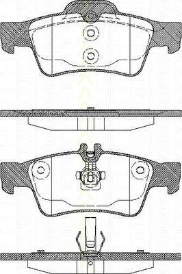 TRISCAN 8110 23036 комплект тормозных колодок, дисковый тормоз на MERCEDES-BENZ CLS (C219)