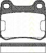 TRISCAN 8110 23115 комплект тормозных колодок, дисковый тормоз на MERCEDES-BENZ 190 (W201)