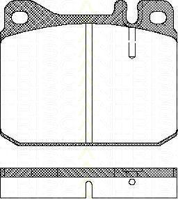 TRISCAN 8110 23222 комплект тормозных колодок, дисковый тормоз на MERCEDES-BENZ седан (W123)