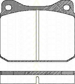 TRISCAN 8110 23235 комплект тормозных колодок, дисковый тормоз на VW LT 28-35 I автобус (281-363)