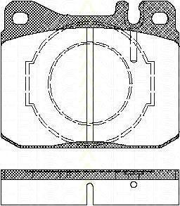 TRISCAN 8110 23238 комплект тормозных колодок, дисковый тормоз на MERCEDES-BENZ S-CLASS (W126)