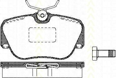 TRISCAN 8110 23936 комплект тормозных колодок, дисковый тормоз на MERCEDES-BENZ 190 (W201)