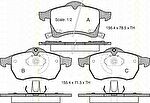 TRISCAN 8110 24006 комплект тормозных колодок, дисковый тормоз на OPEL ASTRA G универсал (F35_)