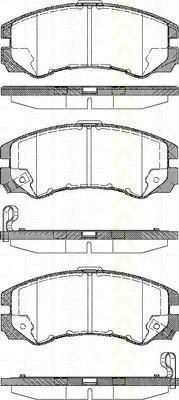 TRISCAN 8110 24010 комплект тормозных колодок, дисковый тормоз на OPEL FRONTERA B (6B_)