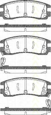 TRISCAN 8110 24015 комплект тормозных колодок, дисковый тормоз на CHEVROLET ALERO