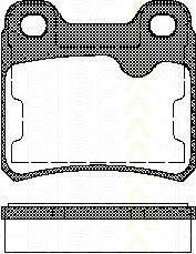 TRISCAN 8110 24892 комплект тормозных колодок, дисковый тормоз на OPEL ASTRA F (56_, 57_)
