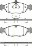 TRISCAN 8110 24957 комплект тормозных колодок, дисковый тормоз на OPEL ASTRA F Наклонная задняя часть (53_, 54_, 58_, 59_)