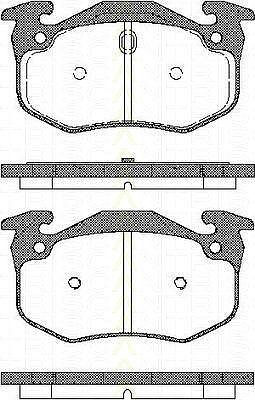 TRISCAN 8110 25001 комплект тормозных колодок, дисковый тормоз на PEUGEOT 309 II (3C, 3A)