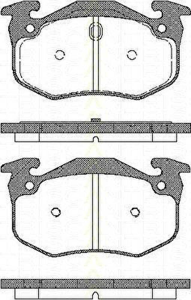 TRISCAN 8110 25001 комплект тормозных колодок, дисковый тормоз на PEUGEOT 309 II (3C, 3A)