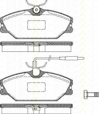 TRISCAN 8110 25003 комплект тормозных колодок, дисковый тормоз на RENAULT SPORT SPIDER (EF0_)