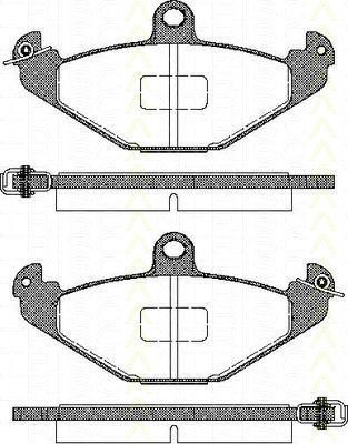 TRISCAN 8110 25004 комплект тормозных колодок, дисковый тормоз на RENAULT LAGUNA I (B56_, 556_)