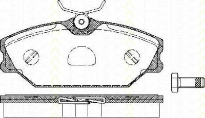 TRISCAN 8110 25011 комплект тормозных колодок, дисковый тормоз на RENAULT SCЙNIC I (JA0/1_)