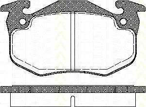 TRISCAN 8110 25177 комплект тормозных колодок, дисковый тормоз на RENAULT SUPER 5 (B/C40_)