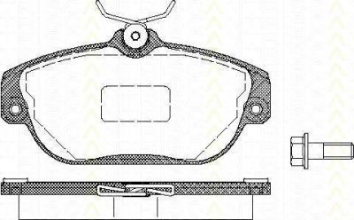 TRISCAN 8110 27002 комплект тормозных колодок, дисковый тормоз на VOLVO 960 Kombi (965)