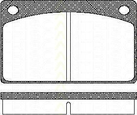 TRISCAN 8110 27602 комплект тормозных колодок, дисковый тормоз на VOLVO 240 Kombi (P245)