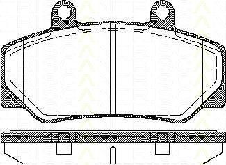 TRISCAN 8110 27935 комплект тормозных колодок, дисковый тормоз на VOLVO 960 Kombi (965)