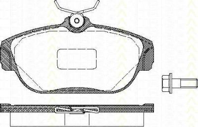 TRISCAN 8110 27963 комплект тормозных колодок, дисковый тормоз на VOLVO 960 Kombi (965)