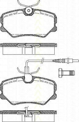 TRISCAN 8110 28876 комплект тормозных колодок, дисковый тормоз на PEUGEOT 405 II Break (4E)