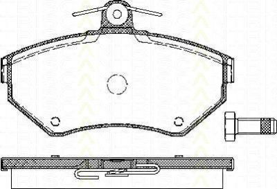 TRISCAN 8110 29012 комплект тормозных колодок, дисковый тормоз на VW GOLF III (1H1)