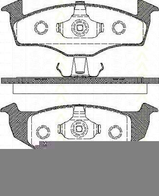 TRISCAN 8110 29017 комплект тормозных колодок, дисковый тормоз на VW POLO Variant (6KV5)