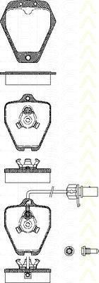 TRISCAN 8110 29031 комплект тормозных колодок, дисковый тормоз на AUDI A6 Avant (4B5, C5)