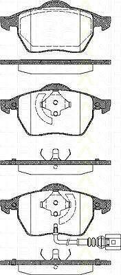 TRISCAN 8110 29040 комплект тормозных колодок, дисковый тормоз на VW GOLF IV (1J1)