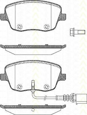 TRISCAN 8110 29043 комплект тормозных колодок, дисковый тормоз на VW POLO (9N_)